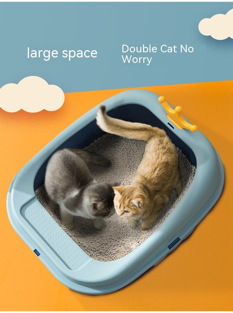 Crown Litter Box Oversized Full Semi-enclosed