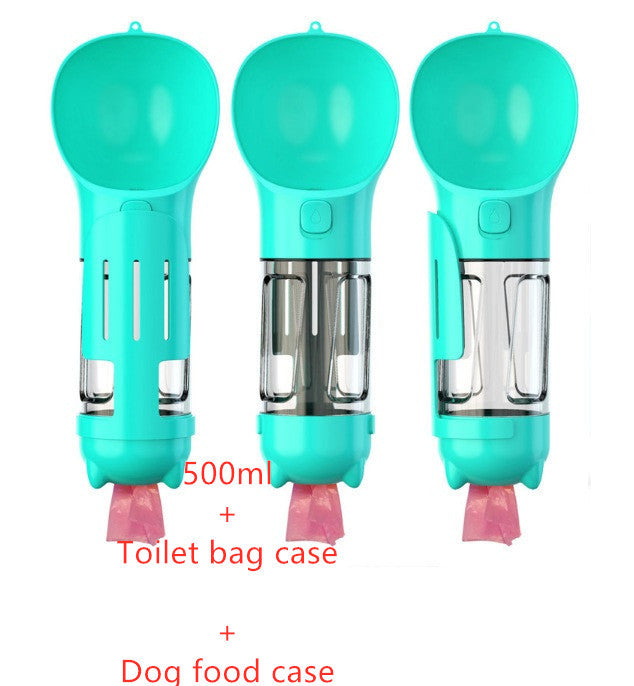 3-in-1 Portable Pet Water Bottle & Feede