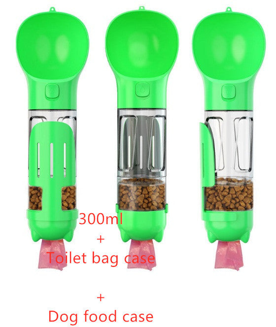 3-in-1 Portable Pet Water Bottle & Feede