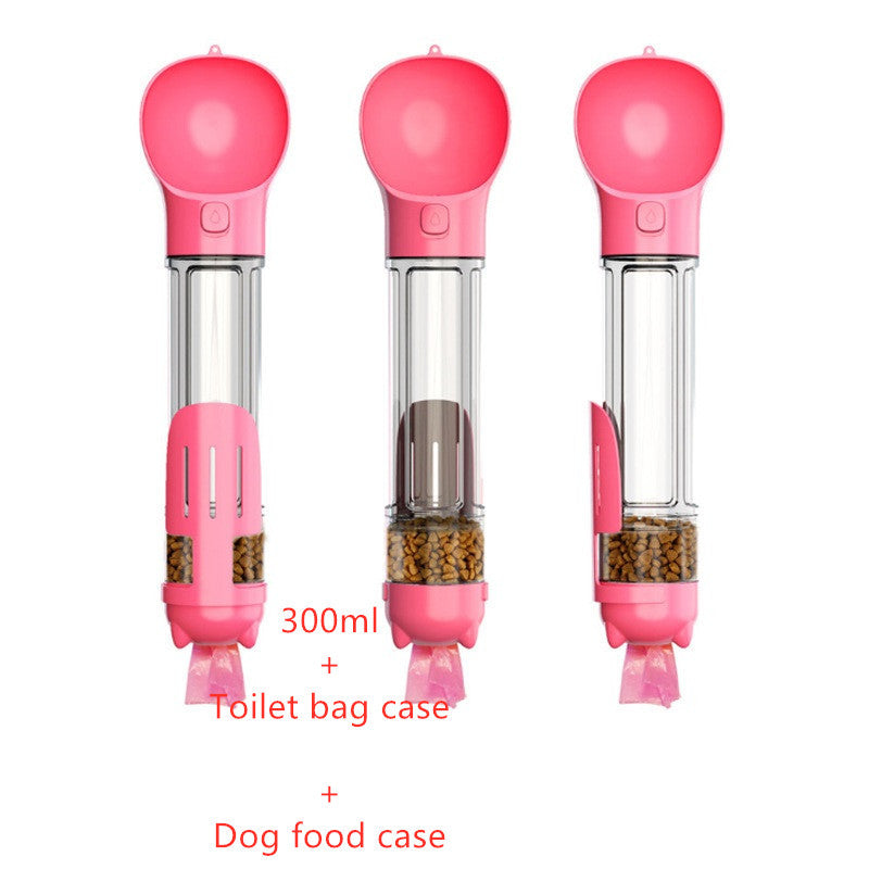 3-in-1 Portable Pet Water Bottle & Feede