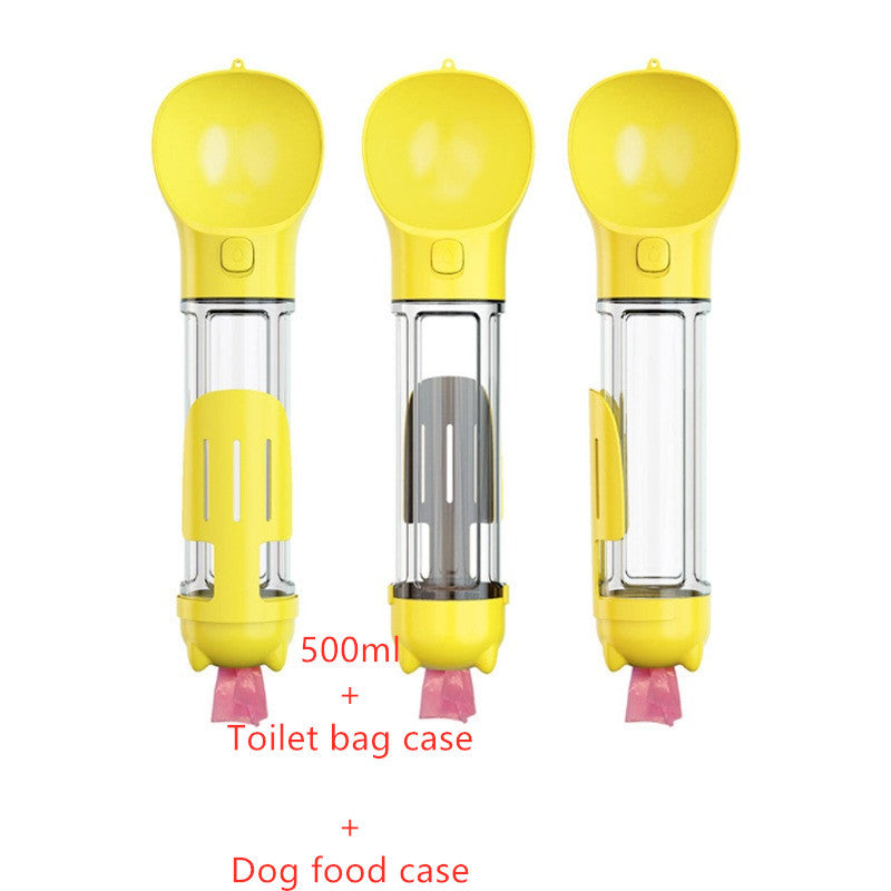 3-in-1 Portable Pet Water Bottle & Feede