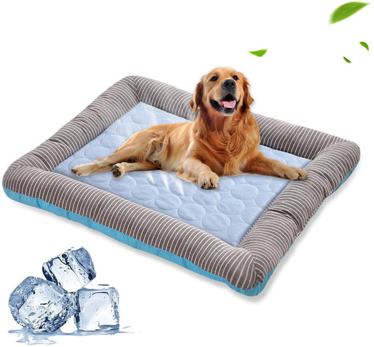 Pet Cooling Pad – Ice Silk, Soft & Breathable for Dogs & Cats