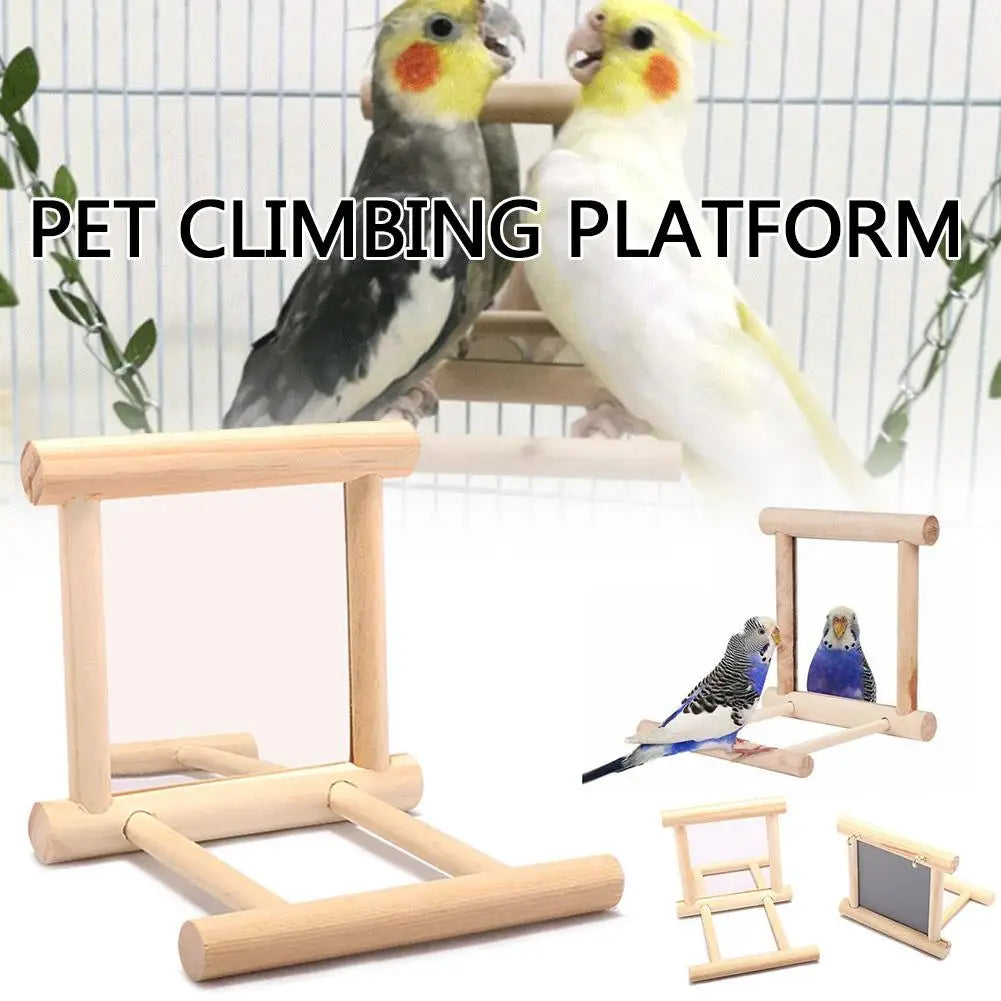 Wooden Cloud Ladder – Bird Climbing & Perch Toy