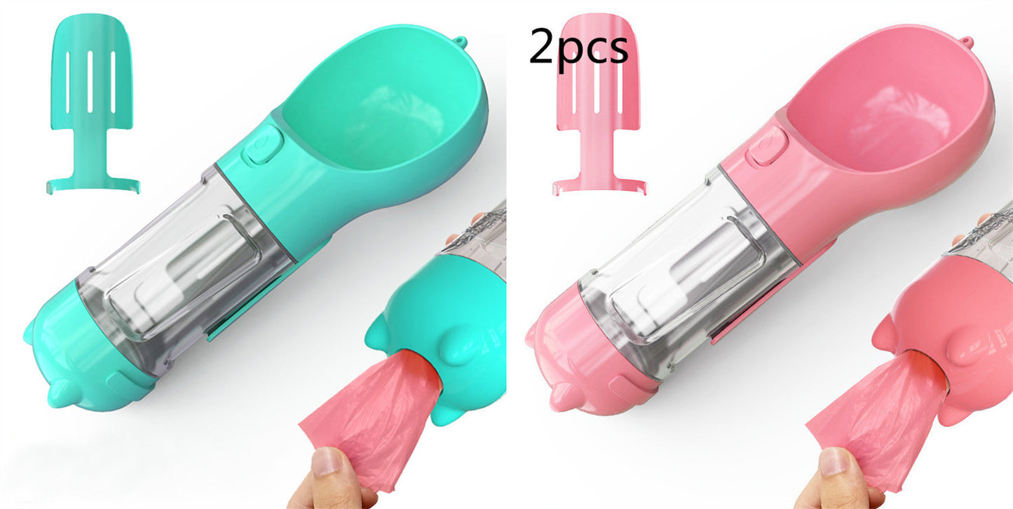 3-in-1 Portable Pet Water Bottle & Feede